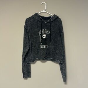 Hot Topic Cropped Hoodie Size XL